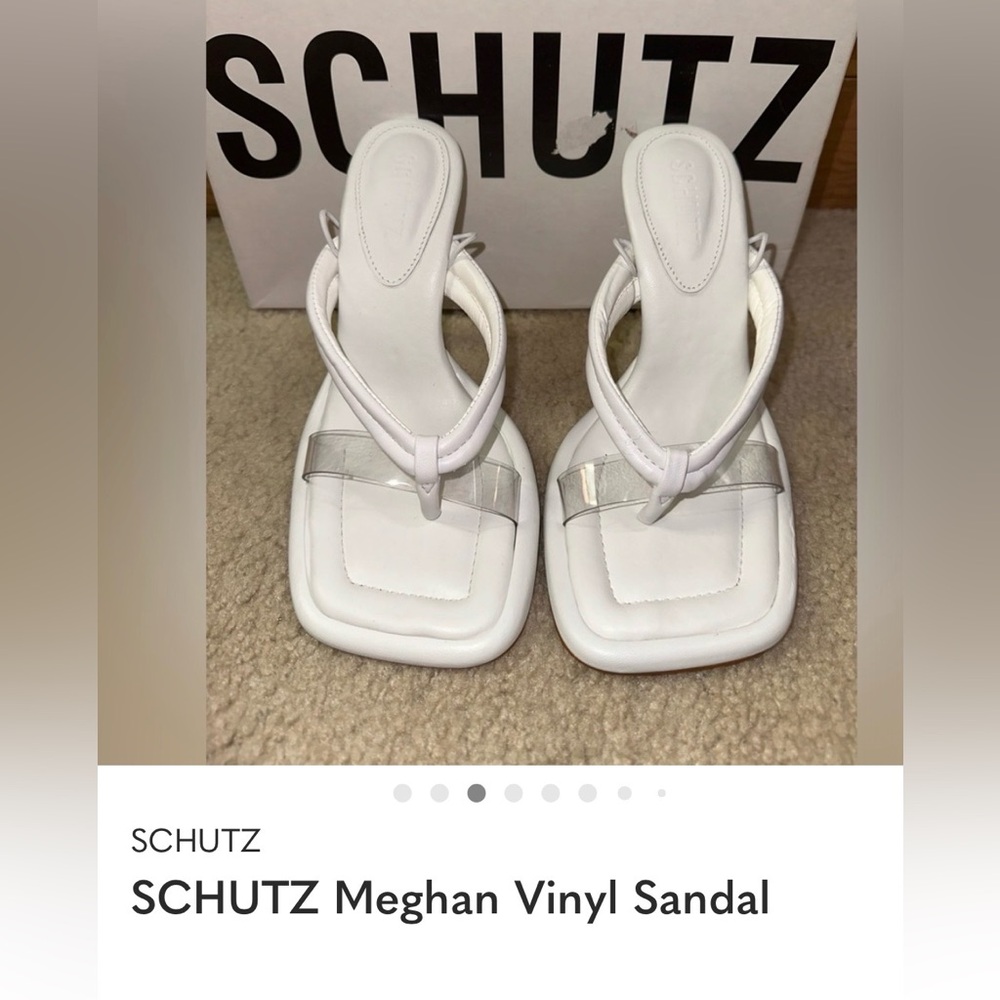 SCHUTZ White Strappy Heels